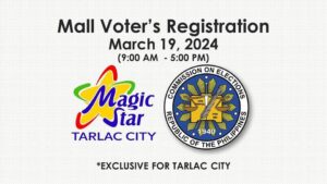Mall Voters Registration Magic Star Mall Tarlac City